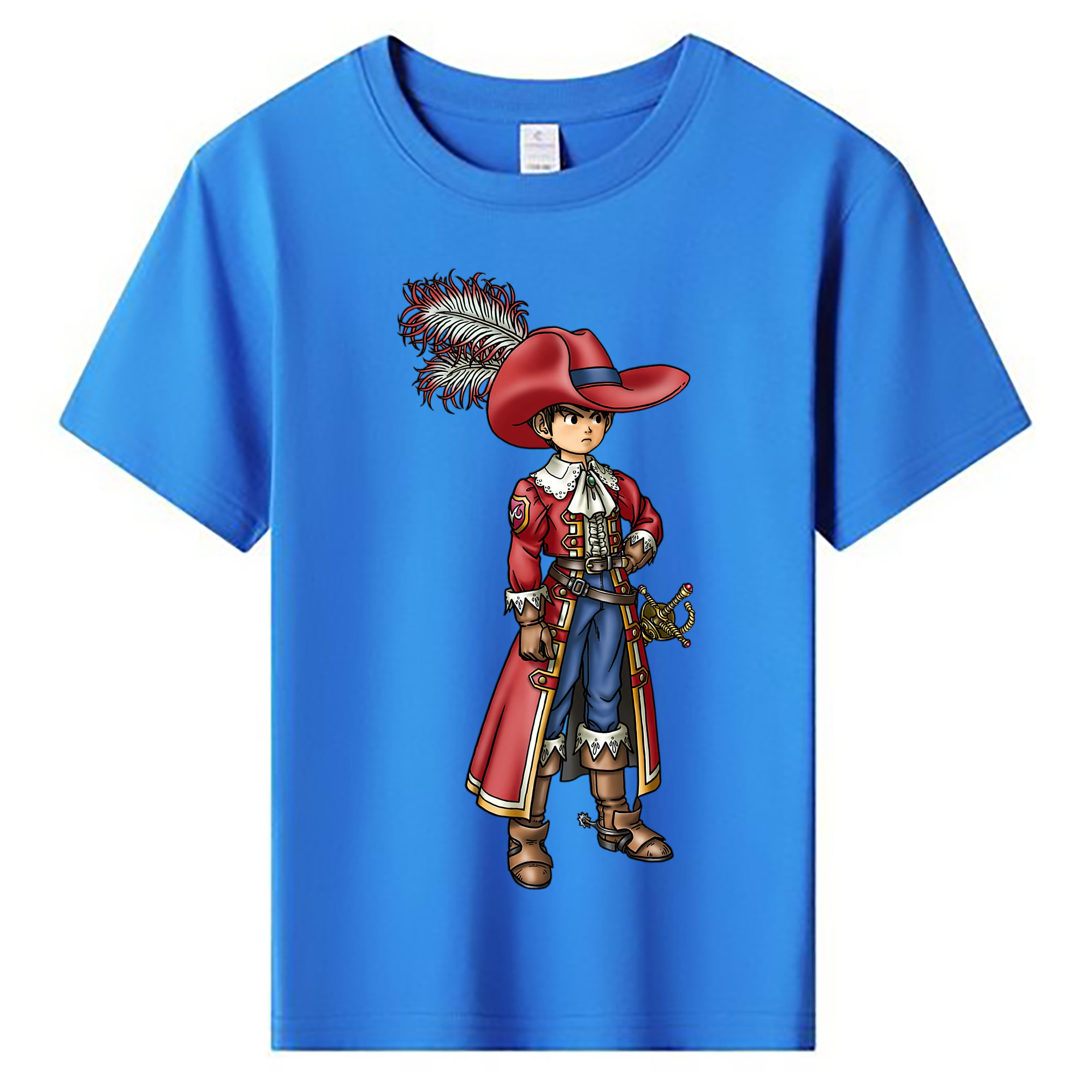 （画像用） ドラゴンクエスト Doragon Kuesuto Dragon Quest 綿100％キッズTシャツ（フロントプリント）